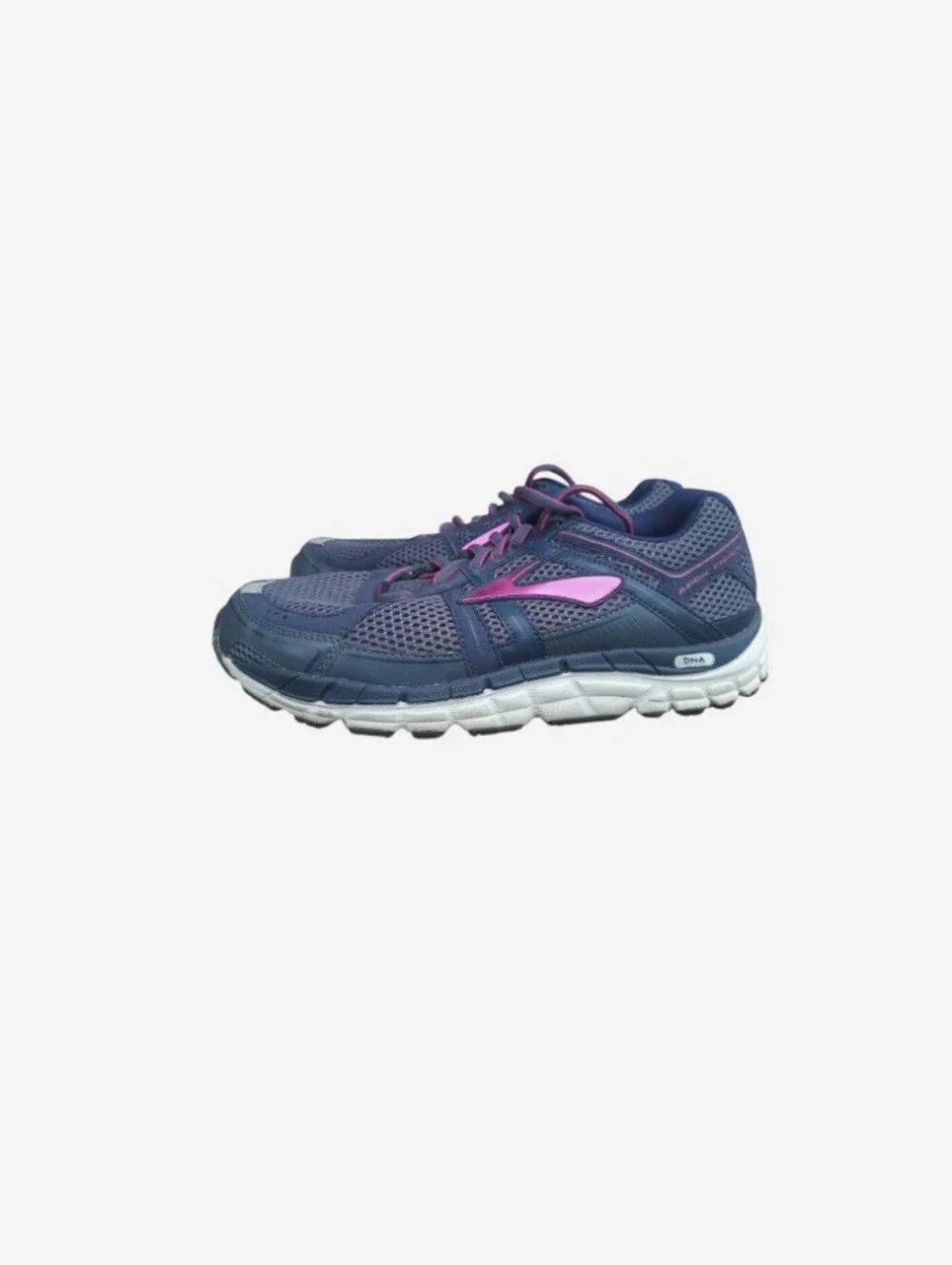 Brooks Addiction 12 Athletic Run Walk Tennis Shoe Sneaker Pink Blue Women 9.5